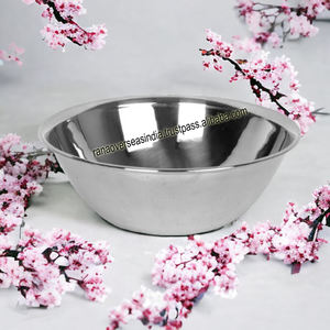 Best Quality Round Stainless Steel <b>Mixing</b> <b>Bowl</b> <b>Metal</b> Serving <b>Bowl</b> for Salad Egg Beating Decorative - Product Image 4