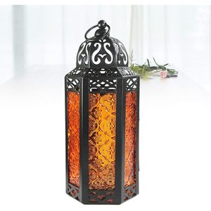Beau porte-lanterne T-Light en métal fabriqué à la main élégant Accent de décoration pour la maison et l'extérieur de qualité supérieure fabriqué en Inde - Product Image 4