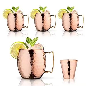 Tazas Moscow Mule de Cobre Sólido - Forma y Color Personalizables, Estilo Americano, Portátiles para Cerveza, Agua, Vodka y Otras Bebidas - Uso en Fiestas - Product Image 5