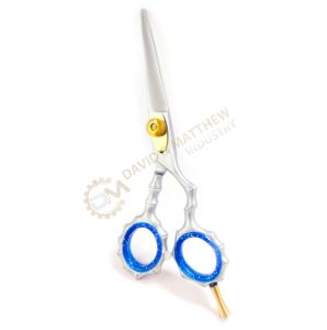 Tijeras de peluquero de hoja recta profesional de acero inoxidable, herramienta de belleza, punta afilada para corte de pelo, tijeras de salón de tornillo ajustables - Product Image 1