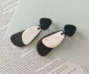 Love Style by HF Crafts' Pendientes de cuerno de búfalo natural de lujo Calidad Premium Pulido India Importación - Product Image 1