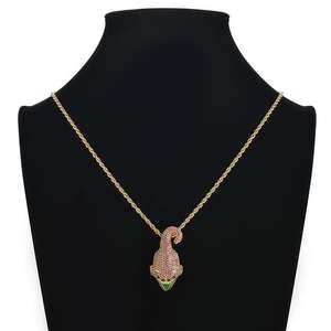 Colgante de Plata de Ley 925 con Personaje de Anime, Zirconia Colorida, Joyería Hip-Hop con Baño de Oro de 14K y Rodio, Regalos para Fiestas - Product Image 5