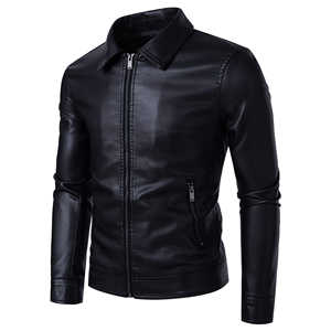 Chaqueta de cuero genuino de piel de vaca para hombre directa de fábrica de Pakistán resistente a la intemperie transpirable de secado rápido sin cuello Spring High Street - Product Image 2