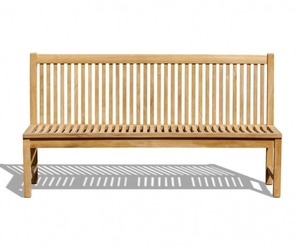 Banc de jardin 3 places en teck, moderne, minimaliste, durable et résistant à l'eau, mobilier d'extérieur pour patio, hôtel et restaurant - Product Image 2