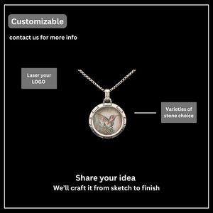 Colgante de Lagarto en Plata de Ley 925 |   Lapislázuli Natural |   Joyería Fina Personalizada para Hombre OEM |   Cantidad mínima de pedido: 1 pieza - Product Image 4