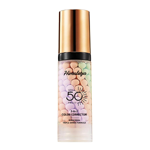 Crema Aislante con Protección Solar SPF 50, 3 en 1, Prebase de Maquillaje, Control de Grasa, <span class=keywords><strong>Corrector</strong></span> de Color, Base de Maquillaje Iluminadora, OEM - Product Image 1