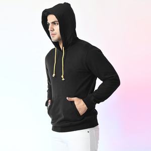 Sudadera informal de lana de algodón sólido para hombre, Sudadera con capucha de manga larga con bolsillos, jersey con capucha personalizado 350 GSM para hombres y mujeres - Product Image 1