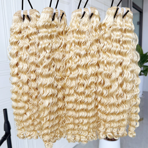 ผมต่อแบบหยิกสีบลอนด์เบอร์มีส 613 เส้น ผมมนุษย์แท้ ขายส่ง - Product Image 3