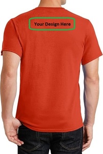 T-shirt 100% coton de haute qualité T-shirt à col rond en coton pour hommes sur la taille - Product Image 5