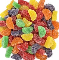 Bonbons gélifiés aux fruits personnalisés en gros, bonbons acidulés, sucrés et moelleux, emballage en vrac, halal, OEM, ODM, diverses saveurs de fruits