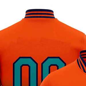 แจ็กเก็ตเบสบอลสำหรับผู้ใหญ่แจ็กเก็ตมีโครงแบบเรียบสำหรับนักกีฬาเบสบอลพิมพ์ลายหรือพิมพ์ซับลิเมชันตามสั่ง - Product Image 5