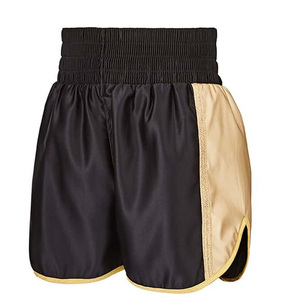 Pantalones cortos de boxeo para mujer personalizados OEM transpirable Fightwear con logotipo impreso proveedor de etiqueta privada para gimnasio y partidos - Product Image 1