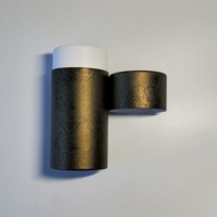 1 oz /30ml Tube en carton kraft rond en papier kraft Boîte d'emballage compte-gouttes en verre pour bouteille d'huile essentielle