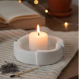 Cenicero de Cemento Hecho a Mano Personalizado Clásico TCE, Accesorio para Fumar de Cemento Sólido, Duradero y Reutilizable para Mesa, Hogar, Hotel, Cafetería, Bar - Product Image 5