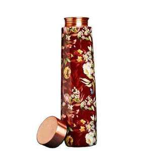 Trending Design Melons Enamel Printed Pure Copper <b>Water</b> <b>Bottle</b> Good <b>for</b> <b>Kids</b> School Yoga Office Usage Copper <b>Water</b> <b>Bottle</b> - Product Image 3