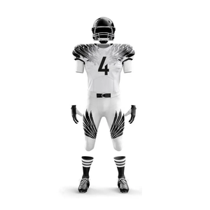 Numéro de nom d'équipe personnalisé à séchage rapide uniformes de Football américain légers ensembles d'uniformes d'entraînement de vêtements de sport d'évacuation de l'humidité - Product Image 4