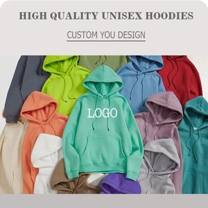 Sudadera con capucha de lana de algodón pesado 400 GSM Unisex, bolsillo anticontracción de alta calidad, logotipo personalizado ecológico - Product Image 2