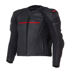 Hot Selling High Quality White Black Cowhide Leather Racing Windproof Winter CE Armoured Road Protected Motorcycle Jacket for - Product Image 6