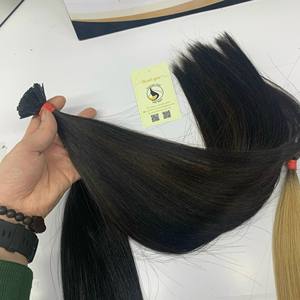 Extensions de cheveux humains vierges vietnamiens à la kératine droite et ondulée de 20 pouces de haute qualité - Product Image 3