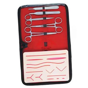 Kit de Práctica de Suturas Médicas, Juego de Herramientas de Sutura de Acero Inoxidable con Almohadilla de Piel de Simulación y Portaagujas para Entrenamiento Médico - Product Image 4