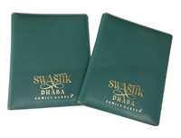Carpeta de Menú Elegante de Alta Calidad, Tamaño A4, en Cuero PU, con Hermoso Diseño Dorado en Relieve de Bosque, con Clip, para Uso en Restaurantes
