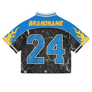 เสื้อยืดฟุตบอลคอวีพิมพ์ลายโลโก้ตามสั่ง แห้งเร็ว ไซส์ใหญ่พิเศษ สำหรับผู้ชาย ใส่ได้ในฤดูร้อน - Product Image 5