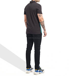 2025 Top Qualité Hommes Polo T-shirt Conception Coton Broderie OEM Service Personnalisé Haute Qualité Polo Votre Propre Conception Logo - Product Image 6