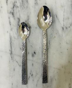 Juego de cubiertos de uso diario, vajilla de acero inoxidable con espejo, cubiertos duraderos, juego de cuchara y cuchillo texturizados - Product Image 5