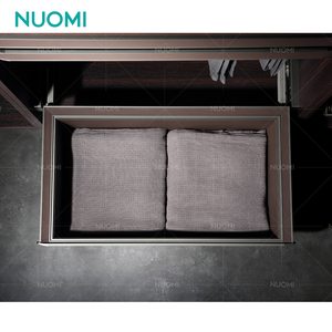 NUOMI HERA Soft Closing <strong>Wardrobe</strong> Storage Leather Storage <strong>Basket</strong> Pull Out Drawer <strong>Baskets</strong> for Bedroom - Product Image 4