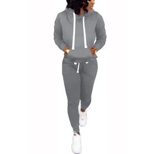 Conjunto de chándal de entrenamiento ajustado para mujer al mejor precio, ropa informal con logotipo personalizado para invierno, camisetas de mujer más vendidas - Product Image 4