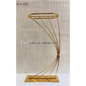 Nouvelle conception or poli intérieur et extérieur Harlow Stand haute qualité grand classique métal Harlow Stand décor de mariage - Product Image 1