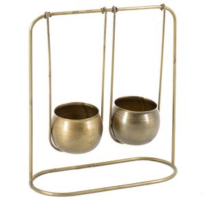 Candelabro Minimalista Hexagonal de Alambre Dorado, Candelabro de Latón con Acabado Electrochapado de Lujo para Repisa, Navidad, Bodas y Fiestas - Product Image 2