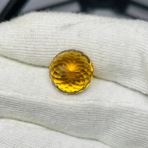 ซิทรินธรรมชาติ ขนาด 15 มม. ทรงกลม เจียระไนคุณภาพ AAA พร้อมประกายเงางามและสีสวยงาม เหมาะสำหรับการขัดและเจียระไน ใช้ได้กับเครื่องประดับทุกชนิด - Product Image 4