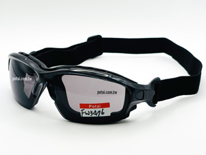 แว่นกันแดดกีฬากลางแจ้ง FW3476 ป้องกันแสงสะท้อน UV400 เลนส์สีควัน กรอบ PC ขาแว่นเปลี่ยนได้ พร้อมกรอบรองรับด้านใน - Product Image 2