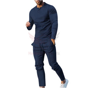 Chándal atlético de algodón 100% de alta calidad para hombre, conjunto deportivo informal con capucha de 2 piezas, trajes deportivos ecológicos de verano de Pakistán - Product Image 6