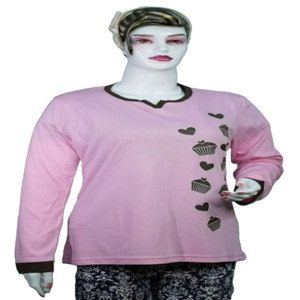 Camisetas Casuales de Mujer, 100% Algodón Orgánico, Estampado Serigrafiado, Ecológicas, Cuello Redondo, Manga Corta, Color Gris Lavado, Antiarrugas, Secado Rápido - Product Image 2