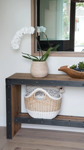 Paniers de rangement multifonctionnels modernes en rotin naturel faits à la main, écologiques, en forme de cercle, fabriqués à Hanoï - Product Image 4
