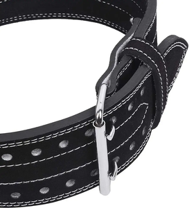 Cinturón de cuero para entrenamiento de potencia de piel de vaca de la mejor calidad, cinturón de cuero para gimnasio, levantamiento de pesas resistente, hebilla de palanca transpirable, venta para levantamiento de pesas - Product Image 6