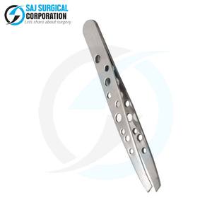 Pince à épiler à sourcils en acier inoxydable sans nickel sans danger pour les peaux sensibles cueillette douce CE - Product Image 4