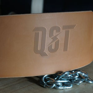 Cowhide Leather Dip <b>Belt</b> <b>Weighted</b> Gym Workout Pull-Ups <b>Training</b> <b>Belt</b> With Dipping Chain - Product Image 3