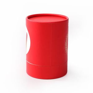 Boîte cylindrique en carton de qualité alimentaire personnalisée en gros avec couvercle grand ensemble de tubes en papier d'emballage cadeau de fleurs portables - Product Image 6
