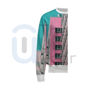 OEM ODM proveedor 2025 cuello redondo sudaderas logotipo personalizado peso pesado Streetwear suéter de gran tamaño cuello redondo sudadera hombres mujeres - Product Image 2