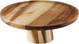 Rustic Acacia <b>Cake</b> Stand Hot Selling Handmade <b>Wooden</b> <b>Cake</b> Platter for Bakery Gifting and Party Table Setup - Product Image 4