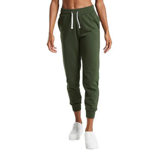 Design personnalisé Pantalon de jogging de couleur unie pour femmes Pantalon de survêtement d'hiver décontracté avec devant plat Style Streetwear - Product Image 1