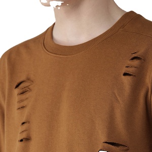 Sudaderas desgastadas Vintage para hombre, cuello redondo para invierno 100%, algodón French Terry 80,20, Unisex, cómodas y elegantes para hombre - Product Image 2