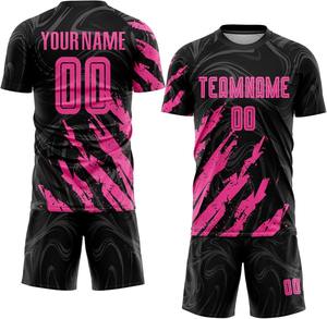 Equipo de fútbol personalizado OEM 2025 Uniforme de fútbol de tendencia Fabricante ODM Impresión digital Personalizada Venta a granel 100% Poliéster - Product Image 3