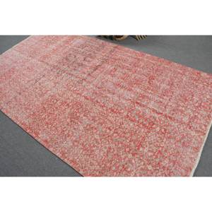 Alfombra turca Vintage de 5x9 pies, rojo, Beige, área grande, diseño de retazos de lana, látex para pasillo, dormitorio, habitación, Alfombra de noche, recién llegado - Product Image 4