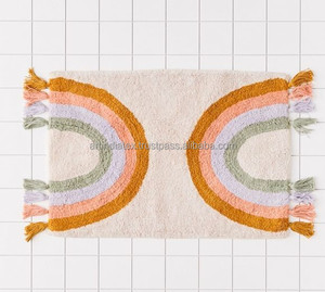 เสื่ออาบน้ำผ้าฝ้าย100% แบบกลับด้านได้พรมอาบน้ำไมโครไฟเบอร์ดีไซน์เนอร์ทำจากไมโครไฟเบอร์ซักได้ทั้งสองด้านใช้ได้กับห้องน้ำ - Product Image 5