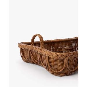 Hadley Plateau de service sculpté à un niveau de luxe Plateau de rangement rectangulaire portable pour la maison Cuisine Vaisselle de service alimentaire - Product Image 4