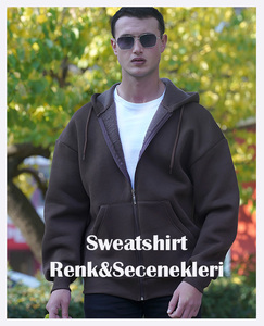 Sudadera con capucha unisex de punto lavado con parches y cremallera, con característica cortavientos - Product Image 5